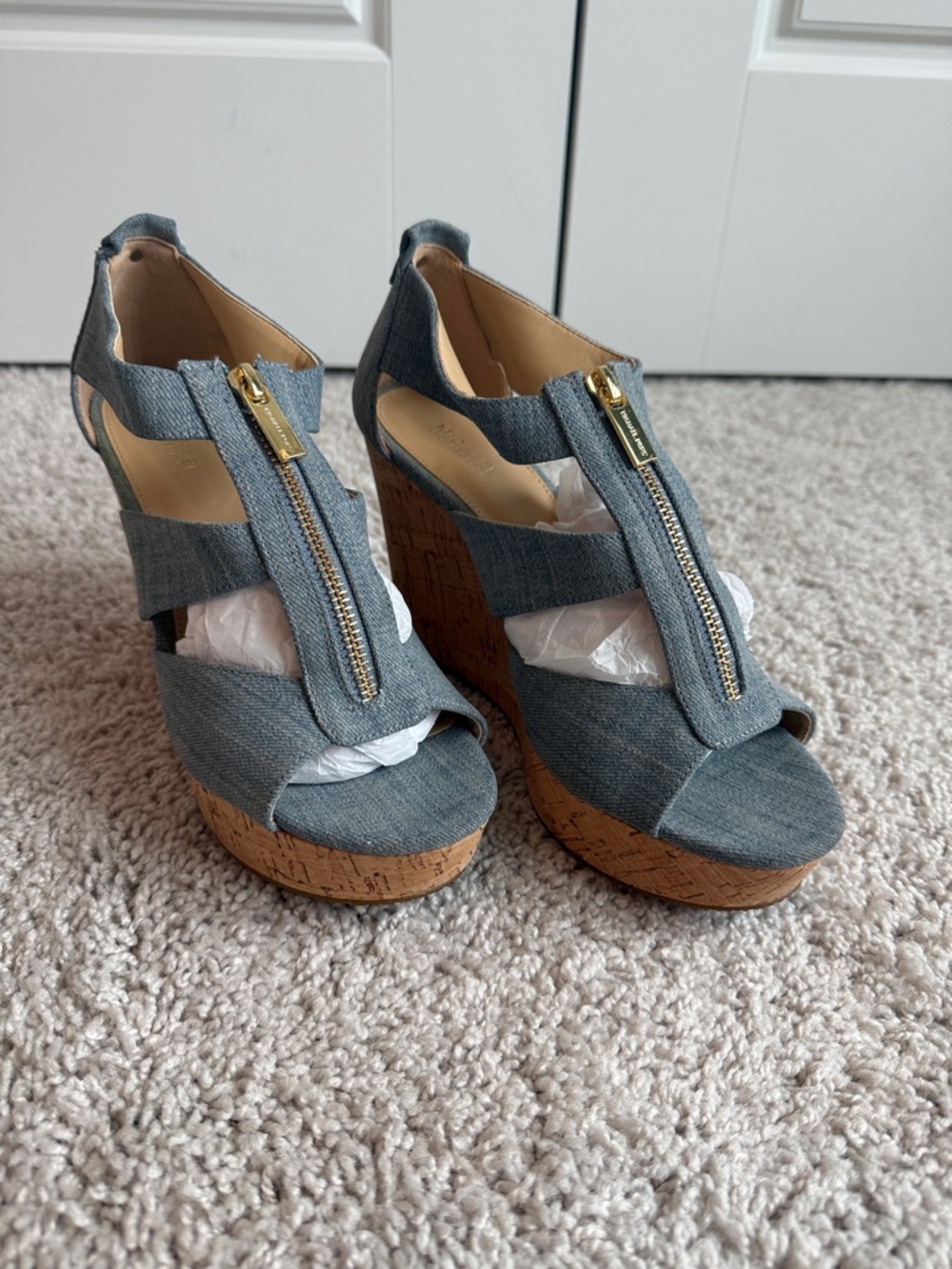 Michael Kors Denim Wedges